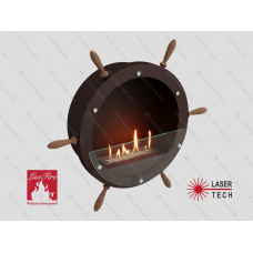 Настенный биокамин Lux Fire Капитан 500 Н XS (коричневый)