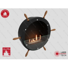Настенный биокамин Lux Fire Капитан 500 Н XS (черный)
